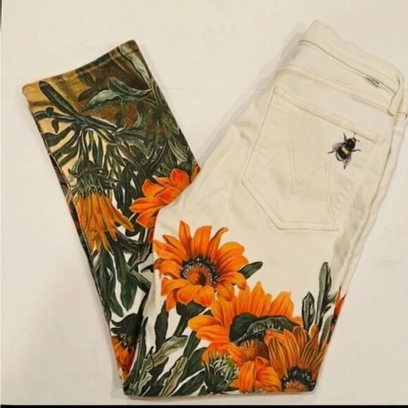 Mother Jeans Womens Mother Water For Flowers High Rise Rider Ankle - Picture 7 of 12